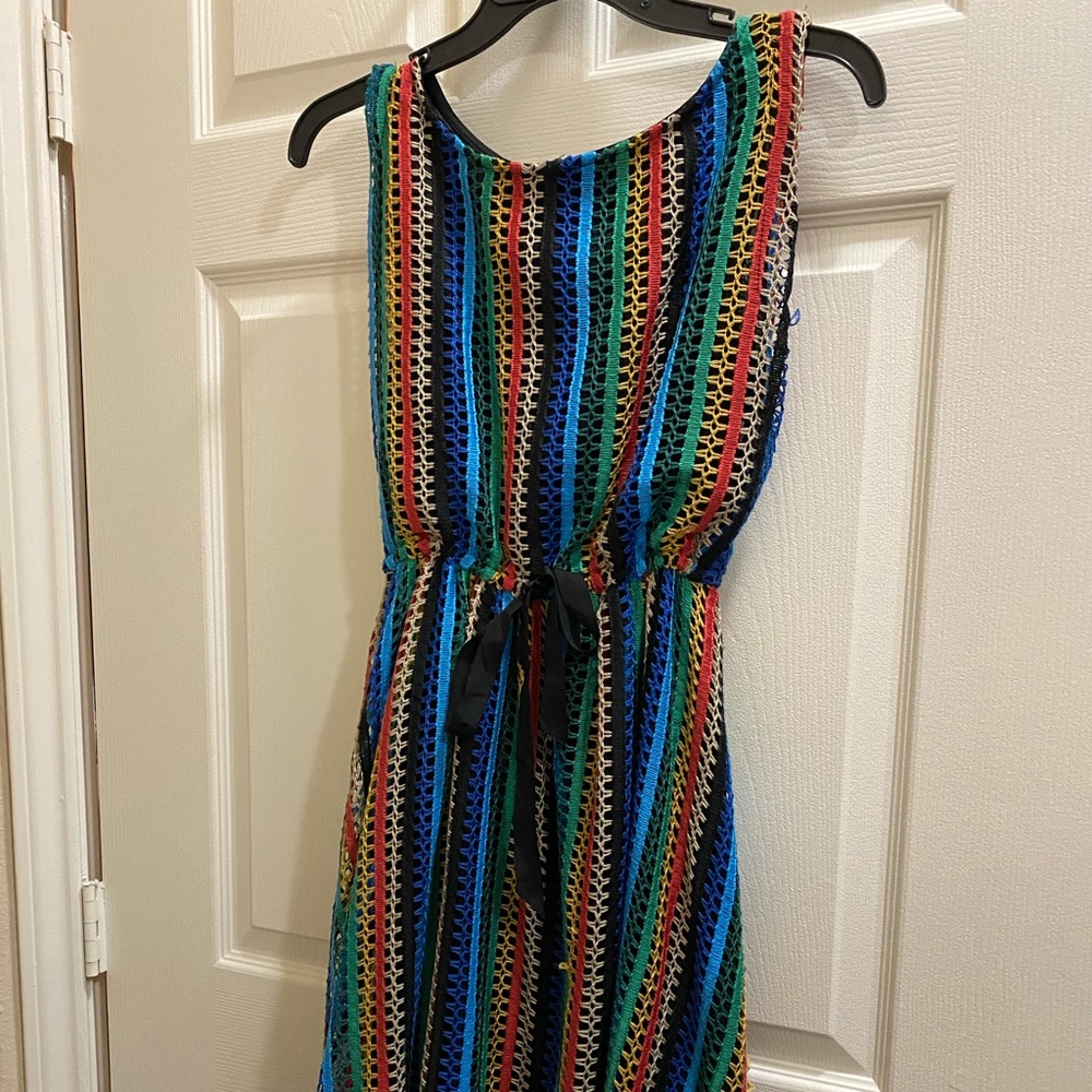 Anthropologie multi color woven dress